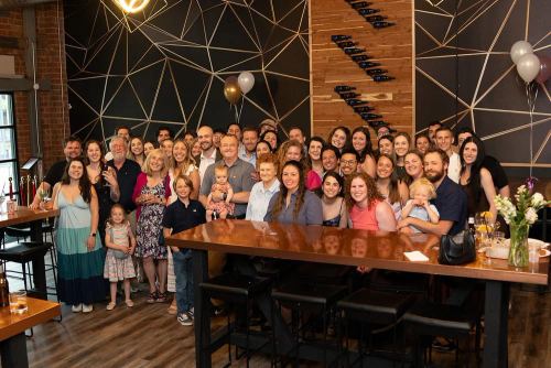 The Boundary guestbook — engagement party gathering